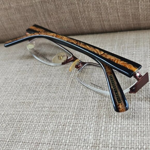Geoffrey Beene Eyeglasses Half Rim Glasses ENGAGE BRN 50[]18 135 Eye Wear New - Picture 5 of 12